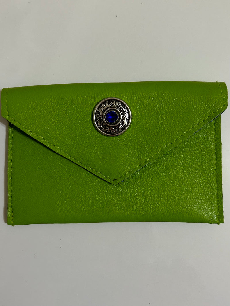 Apple Green Leather Card Case