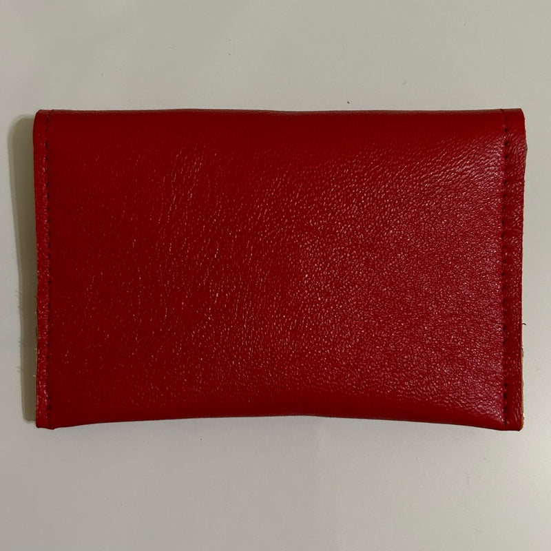 Red Leather Card Case