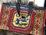 vintage purse-vintage carpet purse,vintage carpet and leather handbag,Lee Stemer carpet purse,1960s carpet purse,1970s carpet purse,vintage belgian carpet handbag,boho fashion,hipster fashion,gypsy fashion,boho carpet purse,gypsy carpet purse,griffin design carpet purse,vintage purse,1960s purse,1970s purse,Lee Stemer designer purse