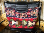 vintage purse-santa fe style purse,kilim handbag,kilim arts purse,vintage kilim purse,1980s kilim purse,kilim cross body purse,red and black kilim purse,western chic kilim purse,cowgirl chic purse,boho style purse,hipster chic purse,gypsy cowgirl purse,western chic purse,vintage western purse,kilim and leather purse