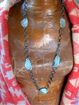necklace-rancher's daughter necklace,stone slab necklace,mint green stone necklace,stone necklace,semi precious stone necklace,stone and chain necklace,slab and chain necklace,aged silver finish chain necklace,chain necklace,pewter chain necklace