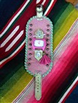 Watch-bronco billie leather cuff watch,leather cuff watch,carmelita tejas leather cuff watch,pink watch,pink and lime watch,pink leather watch,cowgirl watch,gypsy cowgirl watch,bohemian watch