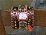 Watch-leather cuff watch,leopard watch,leopard cuff watch,western chic watch,gypsy cowgirl watch,gypsy cuff watch,boho watch,bohemian cuff watch,bohemian watch,cowgirl watch,cowgirl cuff watch,cowgirl leopard watch,cowgirl leather watch,bohemian leather watch,western chic leather cuff watch,cuff watch