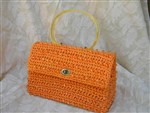vintage purse-vintage orange bead purse,1960s raffia and bead purse,Dena of Dallas vintage purse,orange Dena of Dallas purse,1960s straw purse,vintage straw purse,vintage beaded purse,summer straw purse,orange straw purse,vintage beaded purse
