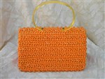 vintage purse-vintage orange bead purse,1960s raffia and bead purse,Dena of Dallas vintage purse,orange Dena of Dallas purse,1960s straw purse,vintage straw purse,vintage beaded purse,summer straw purse,orange straw purse,vintage beaded purse