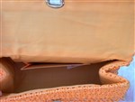 vintage purse-vintage orange bead purse,1960s raffia and bead purse,Dena of Dallas vintage purse,orange Dena of Dallas purse,1960s straw purse,vintage straw purse,vintage beaded purse,summer straw purse,orange straw purse,vintage beaded purse