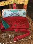 handbag-carmelita tejas tooled leather clutch, red tooled clutch,red leather clutch,leather clutch,tooled leather clutch,tooled leather purse,boho clutch,boho tooled leather clutch,gypsy cowgirl clutch,cowgirl clutch,western tooled leather clutch,embellished leather purse