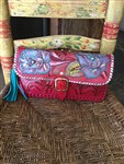 handbag-carmelita tejas tooled leather clutch, red tooled clutch,red leather clutch,leather clutch,tooled leather clutch,tooled leather purse,boho clutch,boho tooled leather clutch,gypsy cowgirl clutch,cowgirl clutch,western tooled leather clutch,embellished leather purse